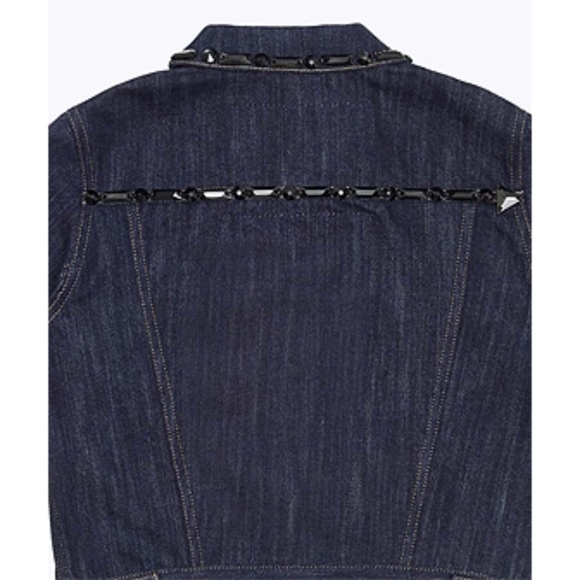 Marc Jacobs Beaded Shrunken Denim Jacket - Picture 8 of 8